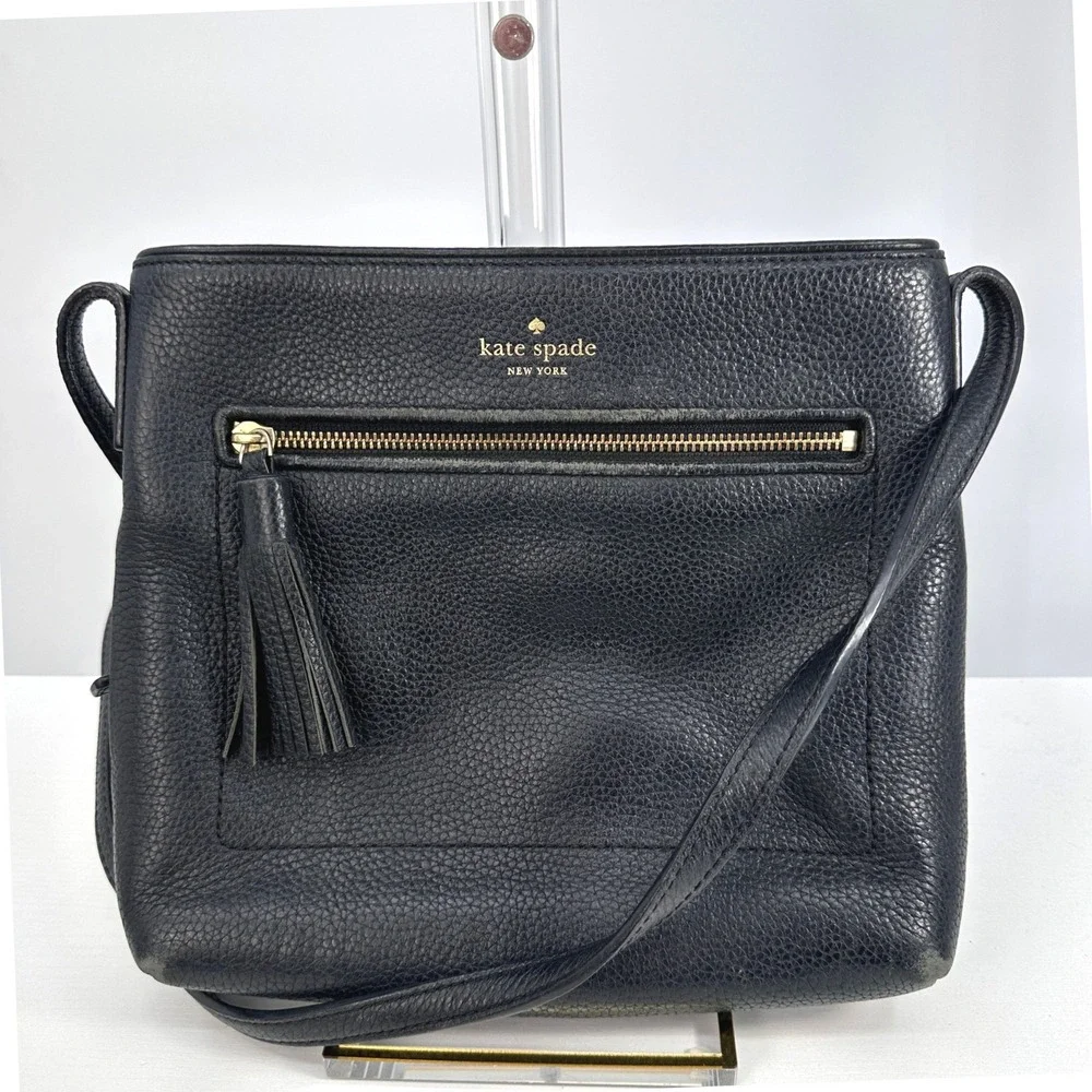 Kate Spade Chester Street Dessi Leather Crossbody‎ Bag Black